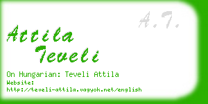 attila teveli business card